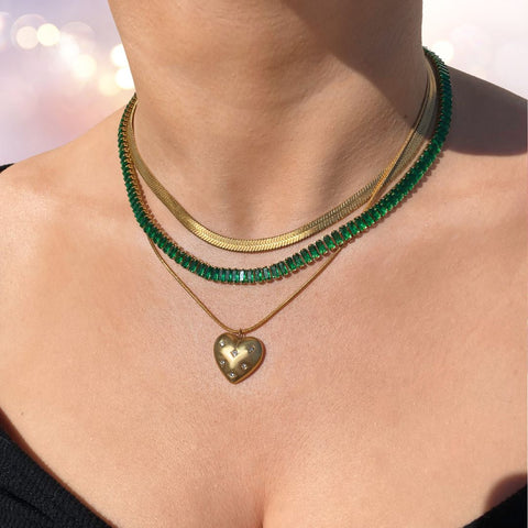 Collar Infinity Green