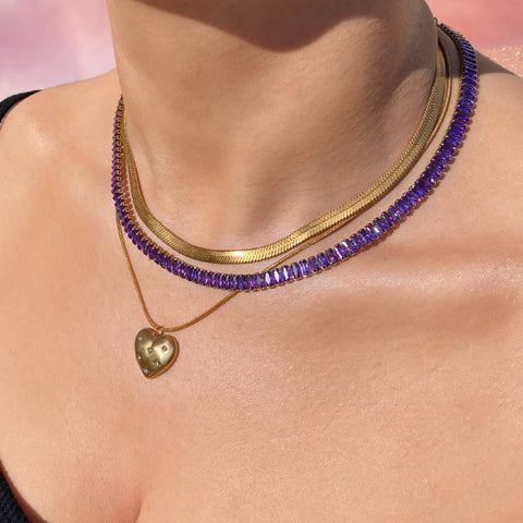 Collar Infinity Purple